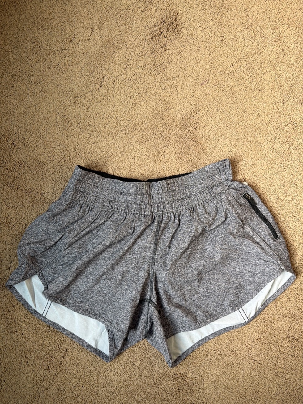grey lululemon shorts
